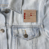 ウォルフガング、モーツァルトおよびWeberの結婚証明書 缶バッジ (インサイチュ)