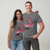 ウォルフソース 犬用フード 家族 楽しい Tシャツ (ユニセックス)