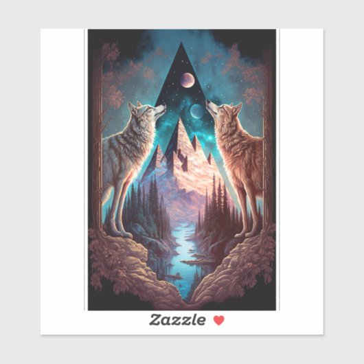 ウォルブスマウンテンビジョナリーファンタジーアート シール (シート)