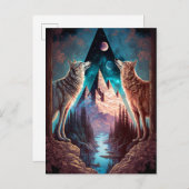 ウォルブスマウンテンビジョナリーファンタジーアート ポストカード (正面/裏面)