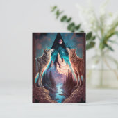 ウォルブスマウンテンビジョナリーファンタジーアート ポストカード (スタンド正面)