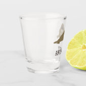 ウォルラスグラフィックリアリスティックスタイルイラストレーション ショットグラス (左)