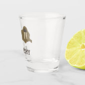 ウォルラスグラフィックリアリスティックスタイルイラストレーション ショットグラス (右)