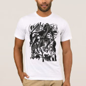 ウォルヴス・リボーン - レトロモノクロ表現主義Tシャツ Tシャツ (正面)