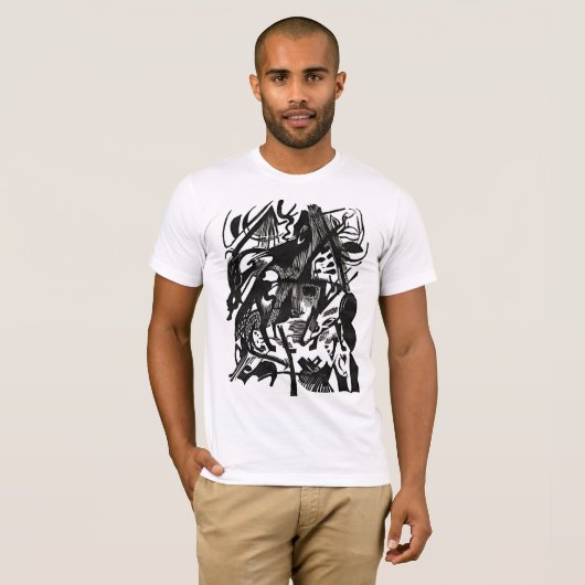 ウォルヴス・リボーン - レトロモノクロ表現主義Tシャツ Tシャツ (正面フル)
