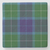 ウォレスクランタータンチェックプレイドストーンコースター ストーンコースター (正面)