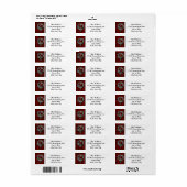 ウォレスクランバッジとタータンチェックラベパーソナライズされたル ラベル (フルシート)