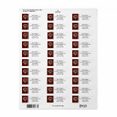 ウォレスクランバッジとタータンチェックラベパーソナライズされたル ラベル (フルシート)