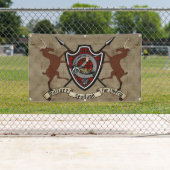 ウォレスクランバッジ&タータンチェック付/スタッグ 横断幕 (インサイチュ)