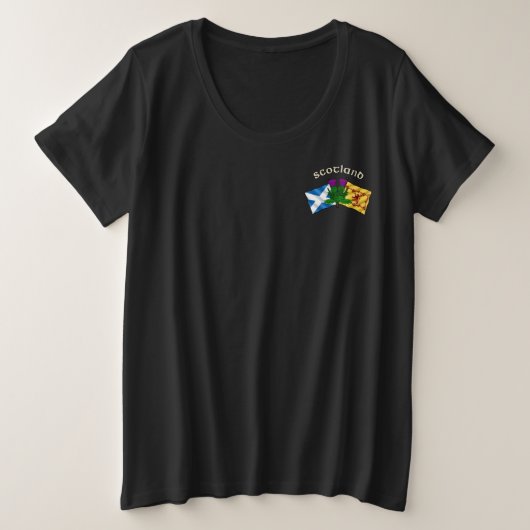 ウォレスクランバッジ プラスサイズTシャツ (デザイン正面)