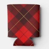 ウォレスタータンチェックの背景 缶クーラー (裏面)