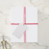 ウォレスタータンチェックレッドブラックプレイド ギフトタグ (より糸付き)