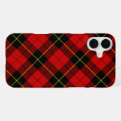 ウォレスタータンチェックレッドブラックプレイド iPhoneケース (裏面横)