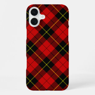 ウォレスタータンチェックレッドブラックプレイド iPhone 16 PLUSケース