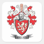 ウォレス家紋コートオブアームズ スクエアシール (正面)