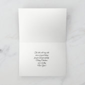 ウォレス狩り古代スコットランドタータンチェッククリスマス シーズンカード (内部)