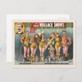 ウォレス素晴らしスがヴィンテージポスター1898を展示 ポストカード (正面/裏面)