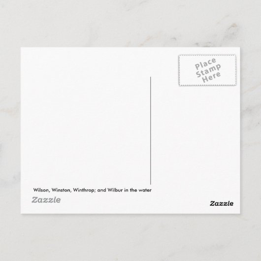 ウォレス – 4兄弟 ポストカード (裏面)