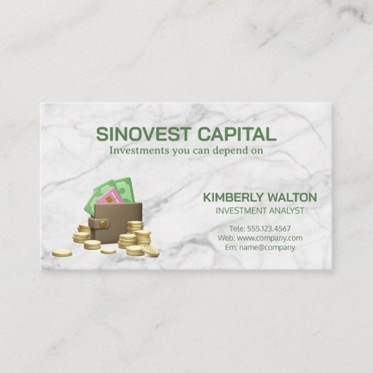 ウォレット | 現金 | コイン | クレジット 名刺 (正面)