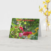 ウォレンとバラ、誕生日 カード (黄色い花)