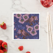 ウォレンとヘレボア、バイオレットとピンク スタンダードカクテルナプキン (インサイチュ)