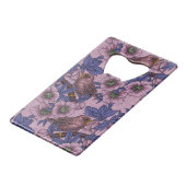 ウォレンとヘレボア、ピンクとバイオレット クレジットカード栓抜き (正面アングル)