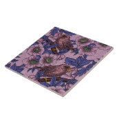 ウォレンとヘレボア、ピンクとバイオレット タイル (側面)