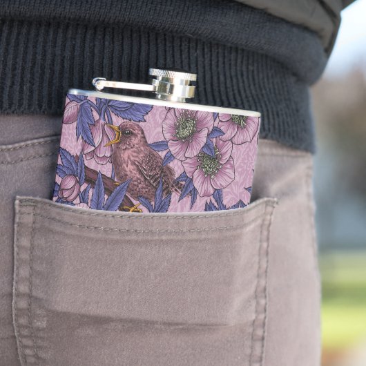 ウォレンとヘレボア、ピンクとバイオレット フラスク (インサイチュ)