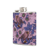 ウォレンとヘレボア、ピンクとバイオレット フラスク (左)