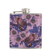 ウォレンとヘレボア、ピンクとバイオレット フラスク (正面)