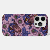 ウォレンとヘレボア、ピンクとバイオレット Case-Mate iPhoneケース (裏面 (横))