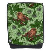 ウォレンとヘレボア、ライトグリーン バックパック (正面)