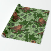 ウォレンとヘレボア、ライトグリーン ラッピングペーパー (アンロールド)