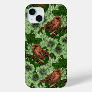 ウォレンとヘレボア、ライトグリーン iPhone 15 MINIケース