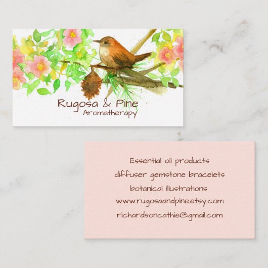 ウォレンルゴサバラパインコーンウォーター植物体 名刺 (正面/裏面)