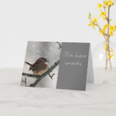 ウォレン悔やみや弔慰カード カード (黄色い花)