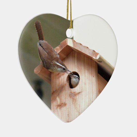 ウォレン親がベビー食を手渡す。 セラミックオーナメント (右)