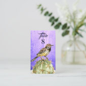 ウォレン鳥の水色サボテン結婚ズ プレイスカード (スタンド正面)