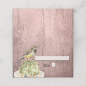 ウォレン鳥の水色サボテン結婚ズ プレイスカード (外部開封)