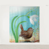 ウォレン・バードが夜明けに春で歌う タペストリー (正面)