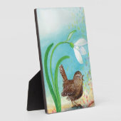 ウォレン・バードが夜明けに春で歌う フォトプラーク (側面)