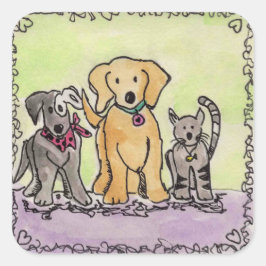 ウォレン、ロビー、ジェイのステッカー スクエアシール