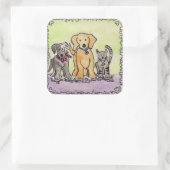 ウォレン、ロビー、ジェイのステッカー スクエアシール (バッグ)