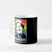 ウォレン LGBT フラッグ コーヒーマグカップ (正面左)