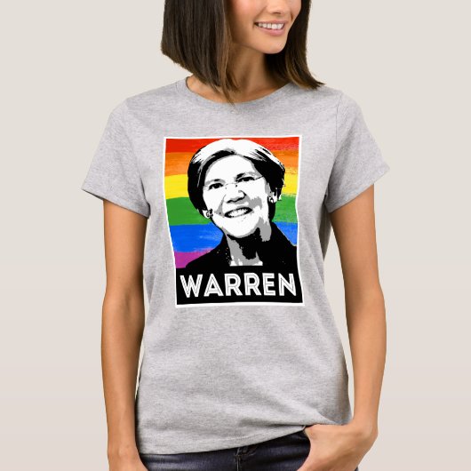 ウォレン LGBT フラッグ Tシャツ (正面)