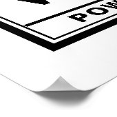 ウォレ警告ンのラベル ポスター (角)