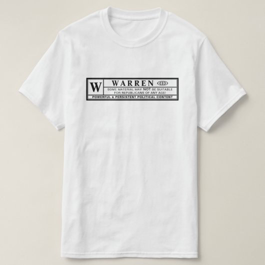 ウォレ警告ンのラベル Tシャツ (デザイン正面)
