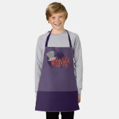 ウォンカスパイラルロゴ エプロン (着用した状態)