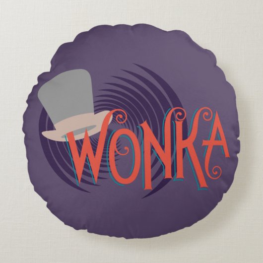 ウォンカスパイラルロゴ ラウンドクッション (正面)