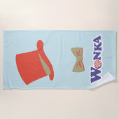 ウォンカトップハット&ボウタイ ビーチタオル (正面)